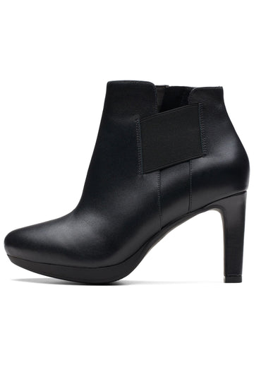 Clarks Stiefelette Leder/Textil Black - surf4shoes