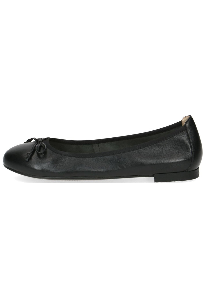 Caprice Ballerinas Leder Schwarz - surf4shoes