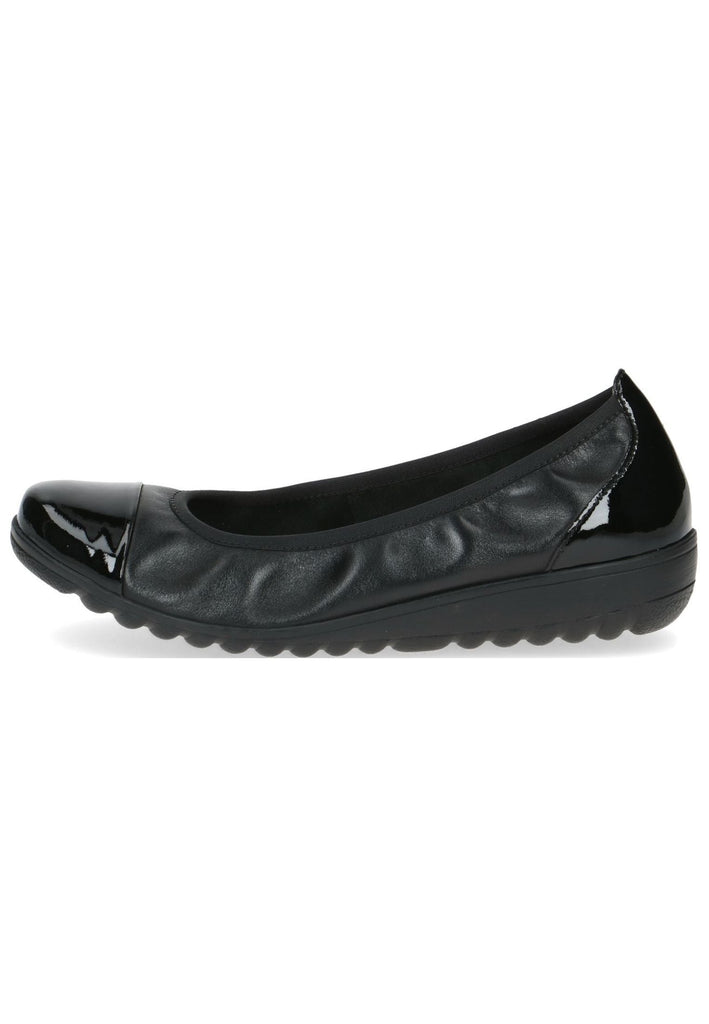 Caprice Ballerinas Leder Schwarz - surf4shoes