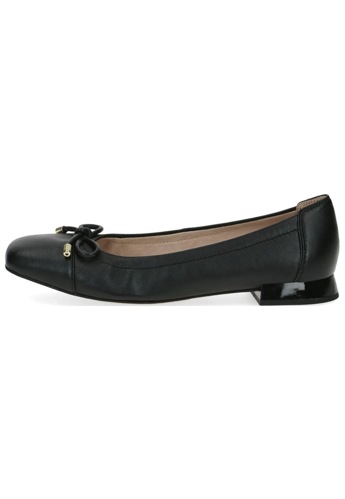 Caprice Ballerinas Leder Schwarz - surf4shoes