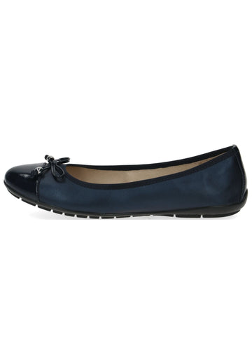 Caprice Ballerinas Leder/Textil Navy - surf4shoes