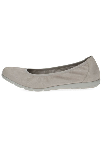 Caprice Ballerinas Leder Hellgrau - surf4shoes