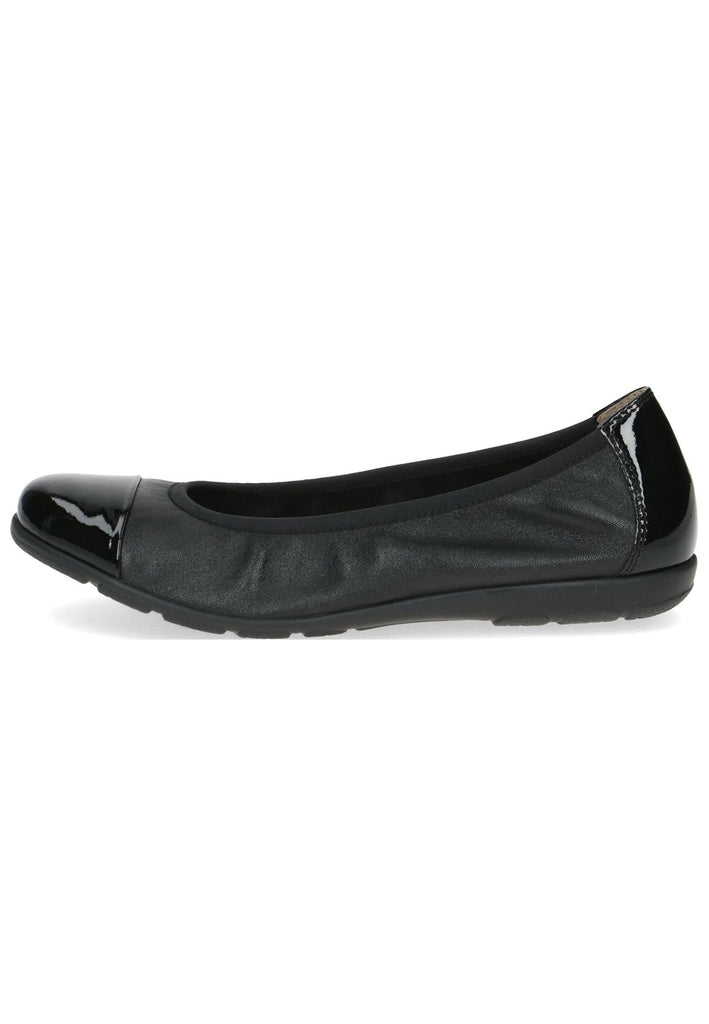 Caprice Ballerinas Leder Schwarz - surf4shoes