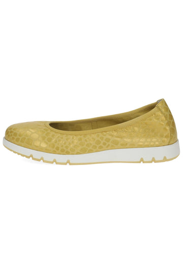 Caprice Ballerinas Leder Gelb - surf4shoes