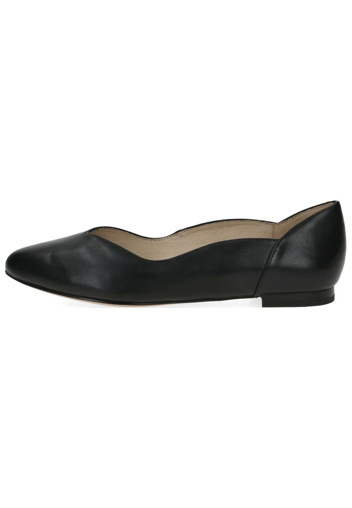 Caprice Ballerinas Leder Schwarz - surf4shoes