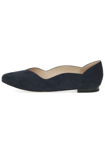 Caprice Ballerinas Veloursleder Ocean - surf4shoes