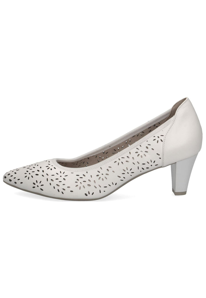Caprice Pumps Leder Weiß - surf4shoes