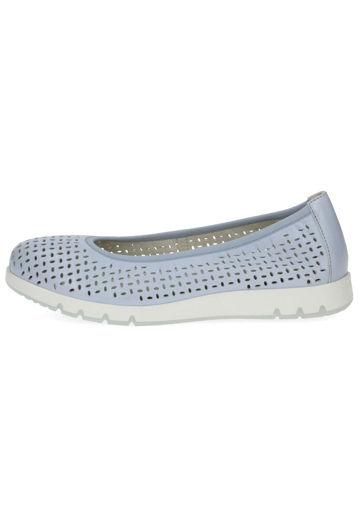 Caprice Ballerinas Leder Hellblau - surf4shoes
