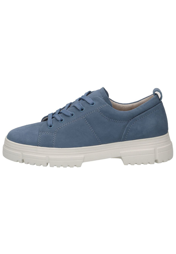 Caprice Halbschuhe Leder Blau - surf4shoes