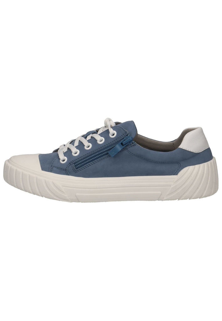 Caprice Halbschuhe Leder Blau - surf4shoes