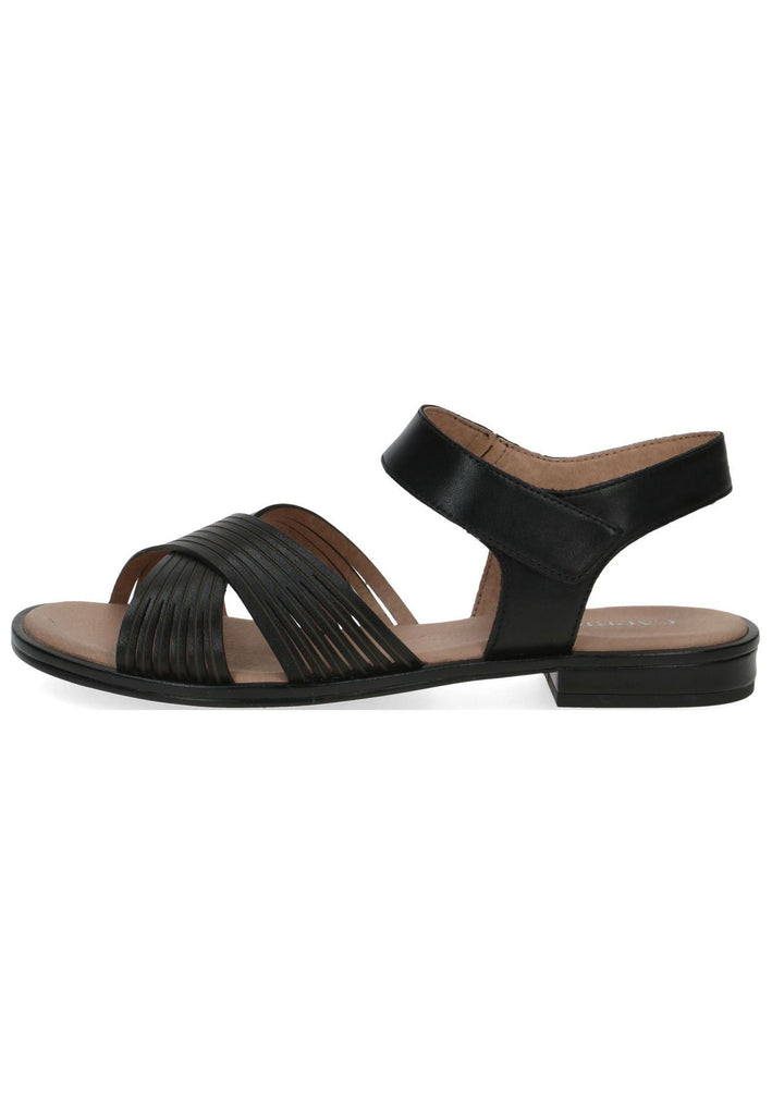 Caprice Sandalen Leder Schwarz - surf4shoes