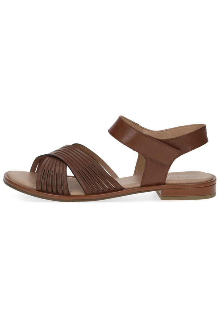Caprice Sandalen Leder Cognac - surf4shoes