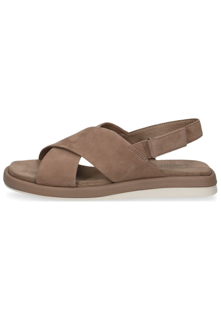 Caprice Sandalen Veloursleder Braun - surf4shoes