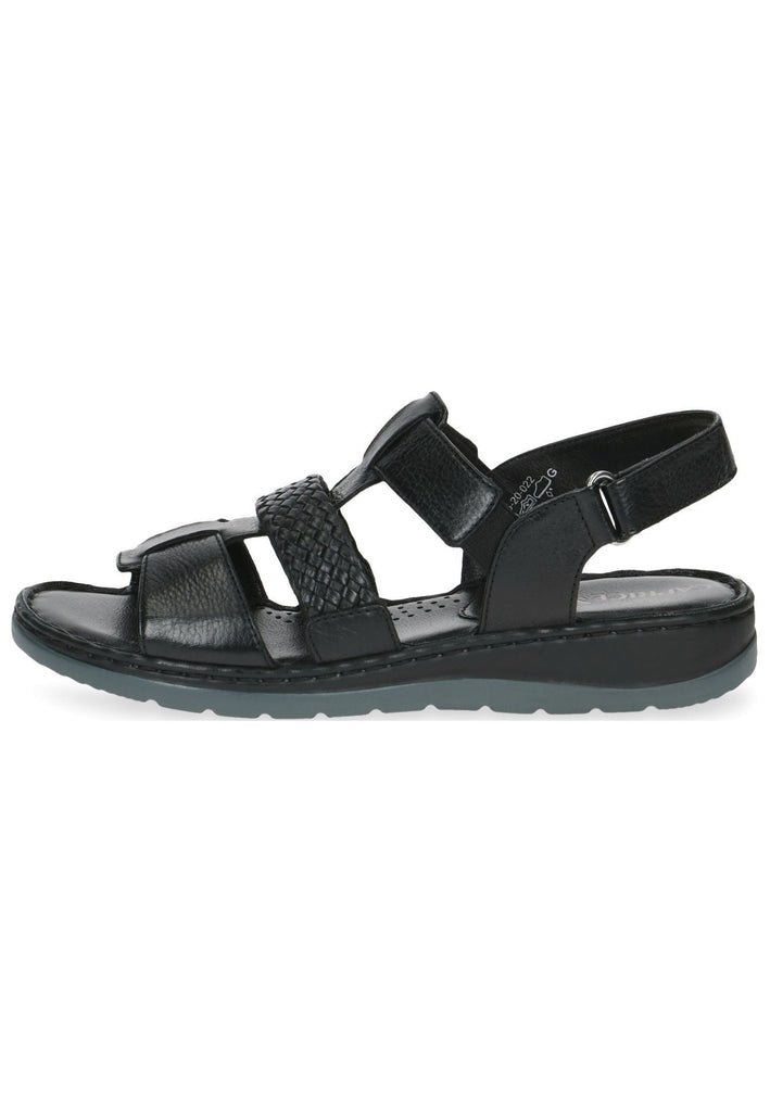 Caprice Sandalen Leder Schwarz - surf4shoes