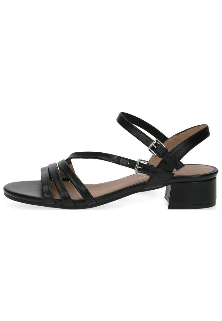Caprice Sandalen Leder Schwarz - surf4shoes