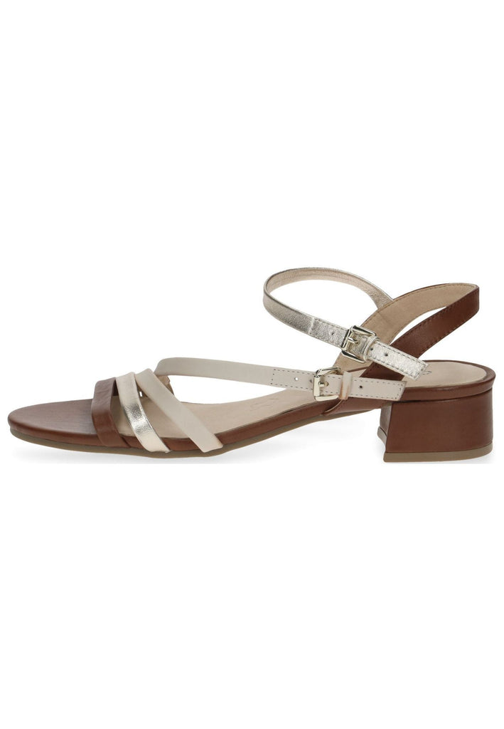 Caprice Sandalen Leder Cognac - surf4shoes