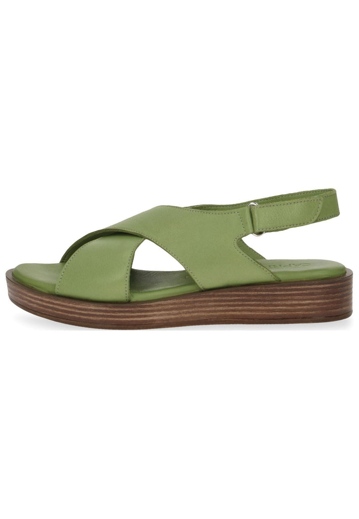 Caprice Sandalen Leder Grün - surf4shoes