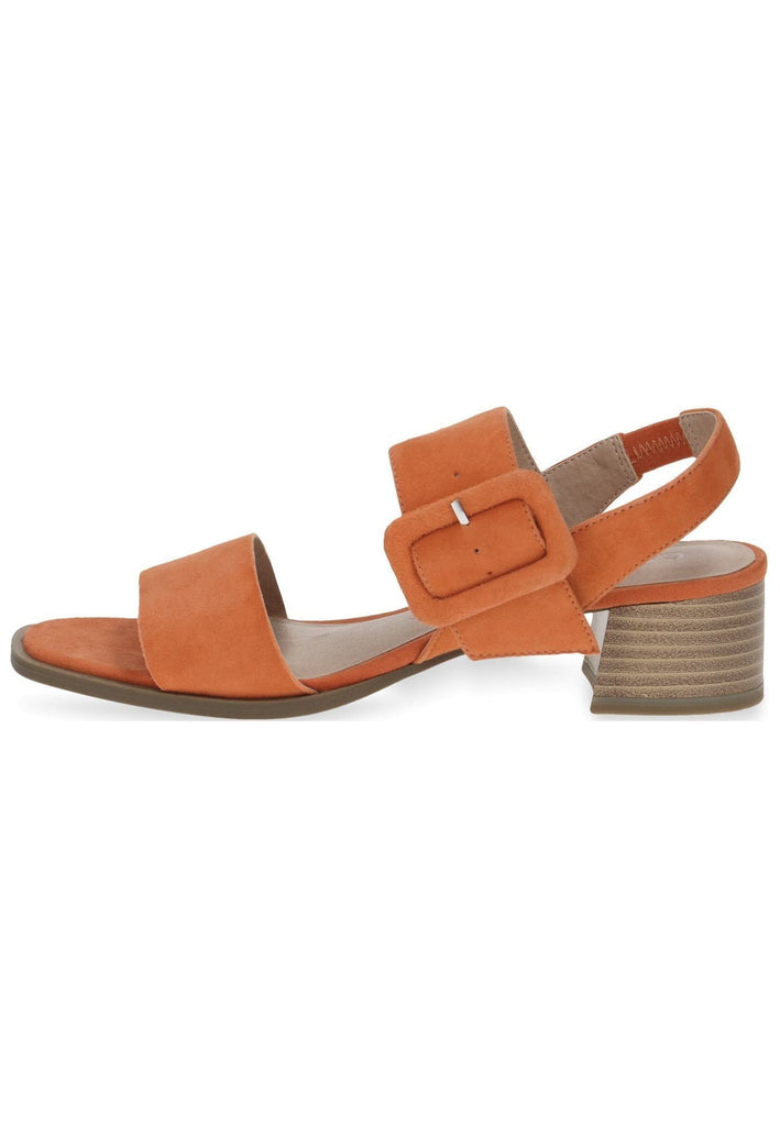 Caprice Sandalen Veloursleder Orange - surf4shoes