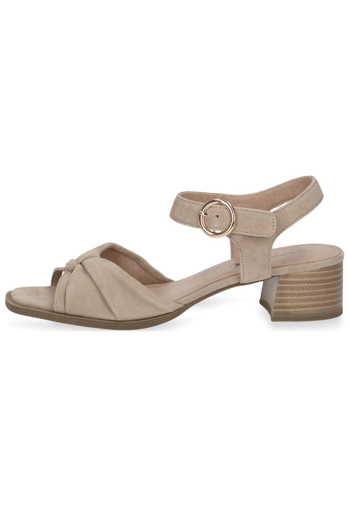 Caprice Sandalen Veloursleder Beige - surf4shoes