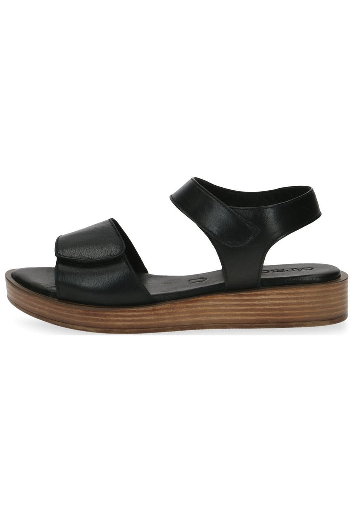Caprice Sandalen Leder Schwarz - surf4shoes
