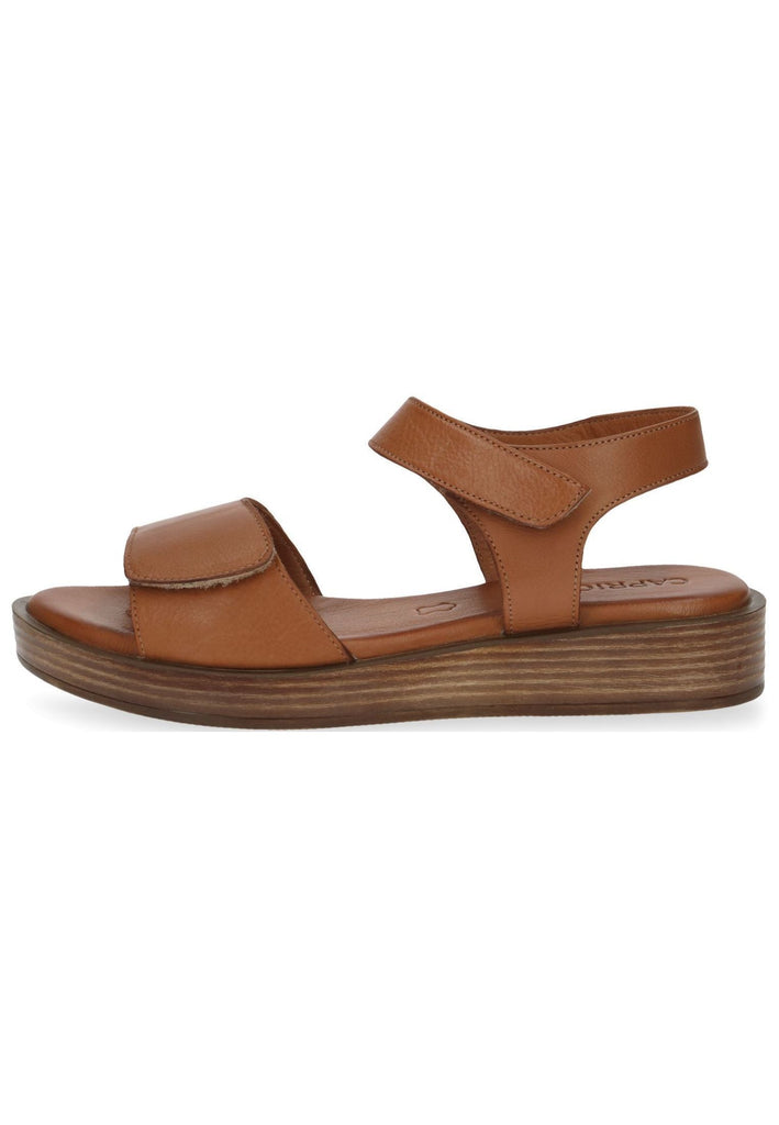 Caprice Sandalen Leder Cognac - surf4shoes