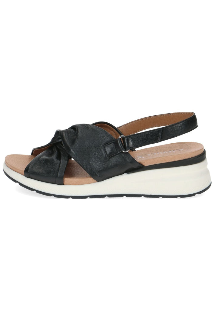 Caprice Sandalen Leder Schwarz - surf4shoes