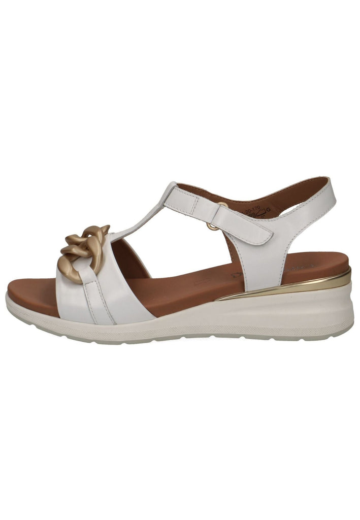 Caprice Sandalen Leder Weiß - surf4shoes
