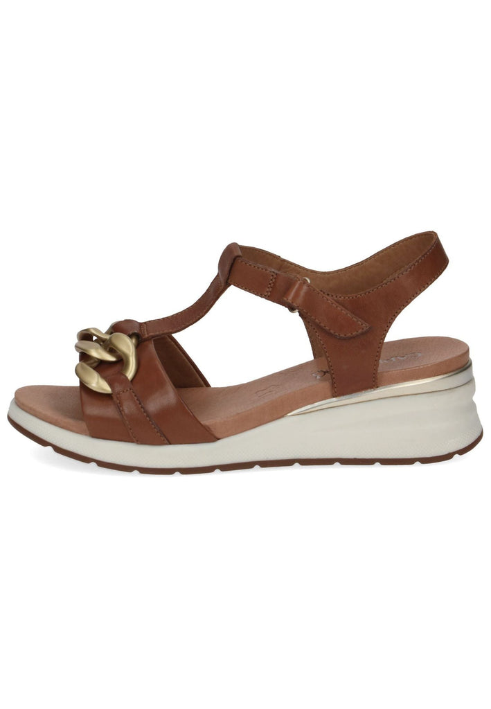 Caprice Sandalen Leder Cognac - surf4shoes
