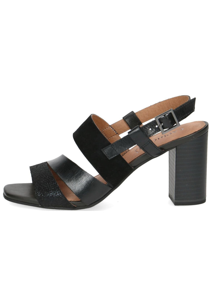 Caprice Sandalen Leder Schwarz - surf4shoes