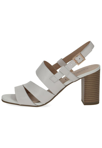 Caprice Sandalen Leder Weiß - surf4shoes