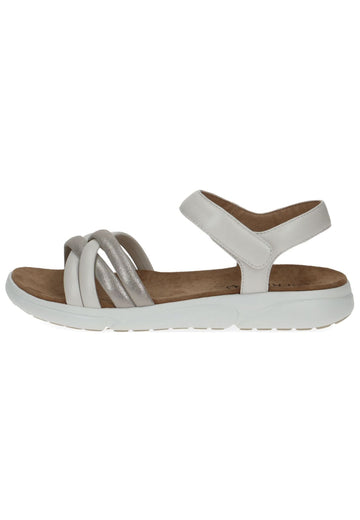 Caprice Sandalen Leder Weiß - surf4shoes