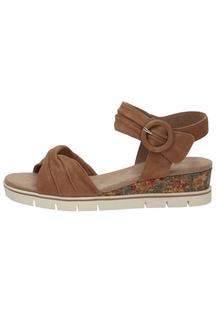 Caprice Sandalen Veloursleder Nut - surf4shoes