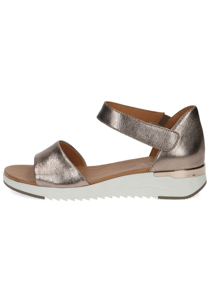 Caprice Sandalen Leder Taupe - surf4shoes