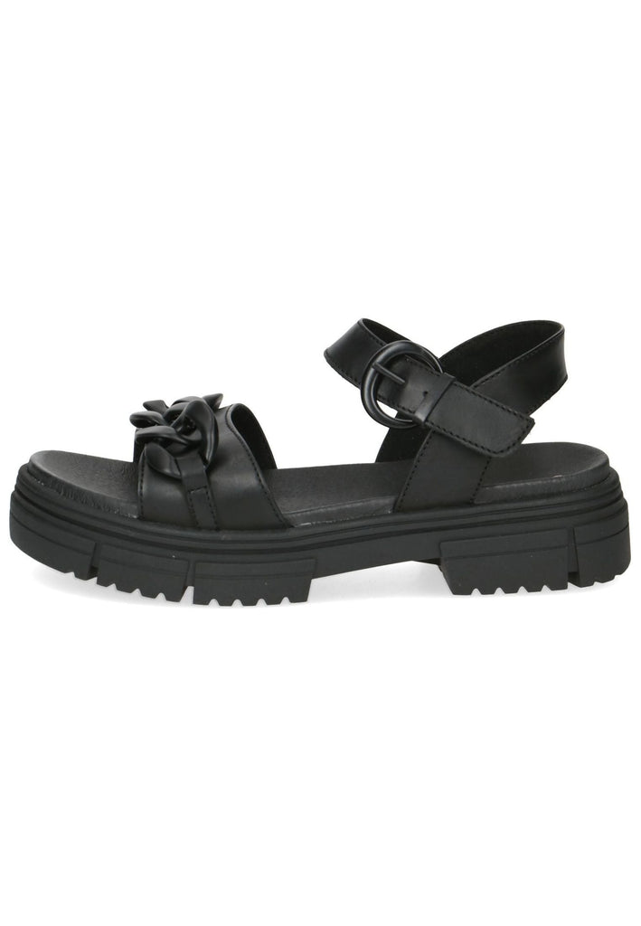 Caprice Sandalen Leder Schwarz - surf4shoes