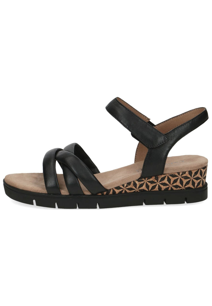 Caprice Sandalen Leder Schwarz - surf4shoes