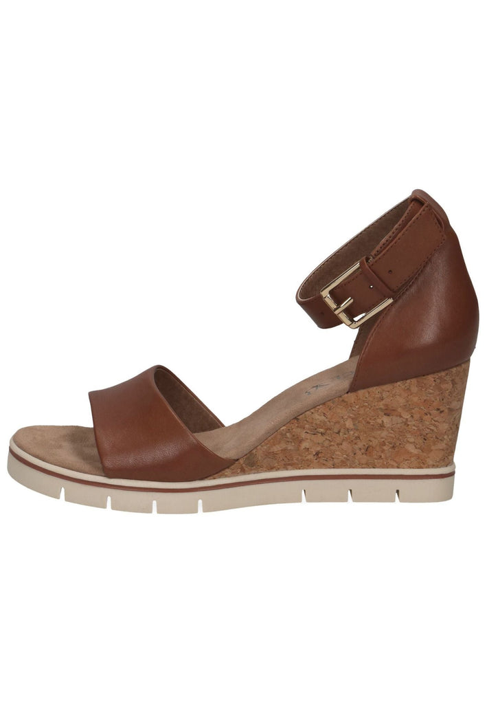 Caprice Sandalen Leder Cognac - surf4shoes