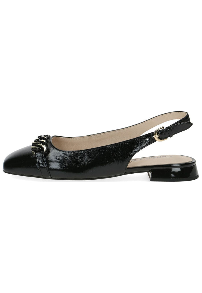 Caprice Slipper Leder Schwarz - surf4shoes