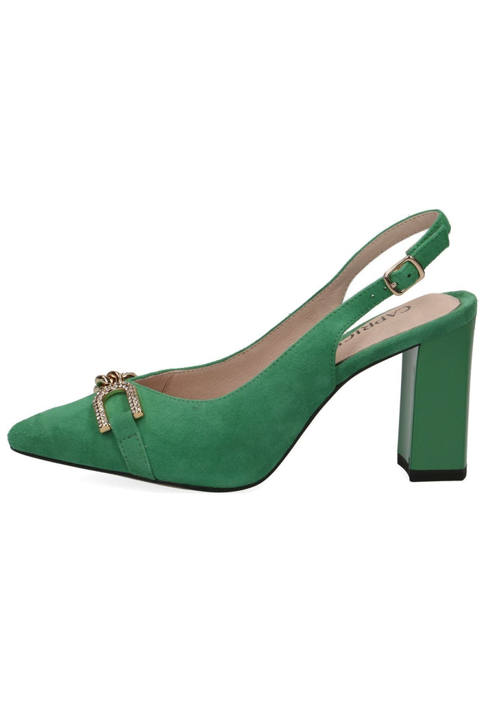 Caprice Pumps Veloursleder Grün - surf4shoes