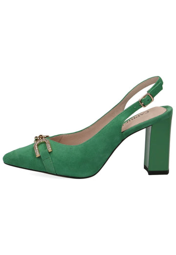 Caprice Pumps Veloursleder Grün - surf4shoes