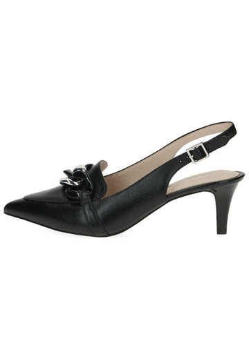 Caprice Pumps Leder Schwarz - surf4shoes