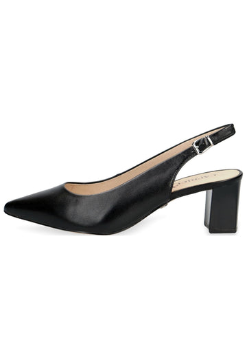 Caprice Pumps Leder Schwarz - surf4shoes