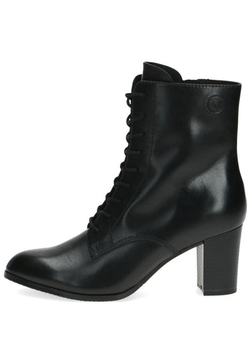 Caprice Stiefelette Leder Schwarz - surf4shoes
