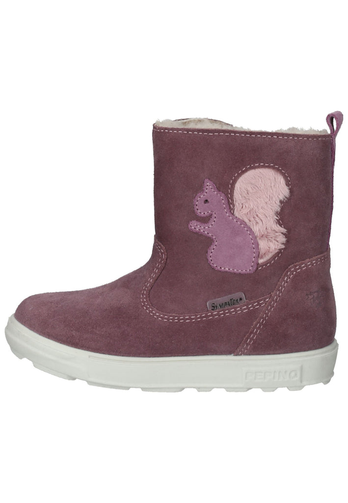 Pepino Stiefel Leder/Textil Pflaume Warmfutter - surf4shoes
