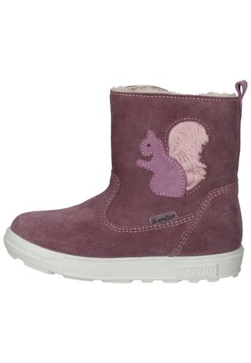 Pepino Stiefel Leder/Textil Pflaume Warmfutter - surf4shoes