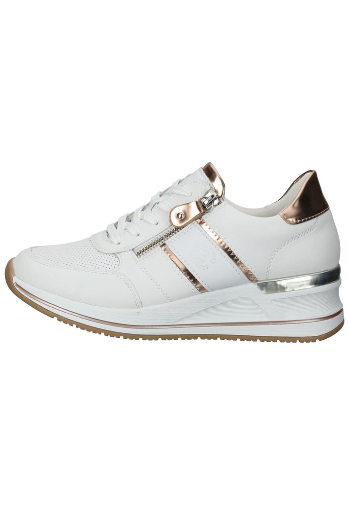 Remonte Sneaker Glattleder Weiß Kombi - surf4shoes