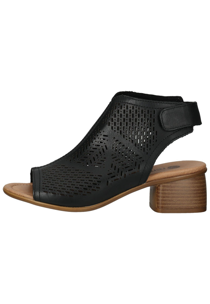 Remonte Sandalen Glattleder Schwarz - surf4shoes