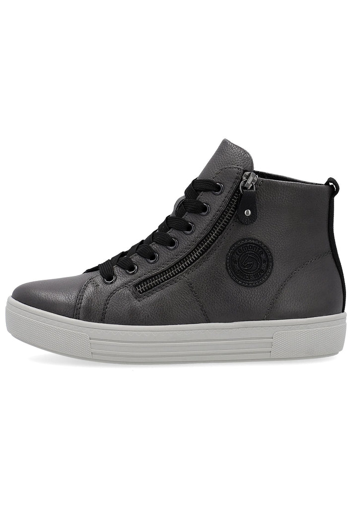 Remonte Sneaker Glattleder Schwarz Warmfutter - surf4shoes