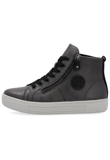 Remonte Sneaker Glattleder Schwarz Warmfutter - surf4shoes