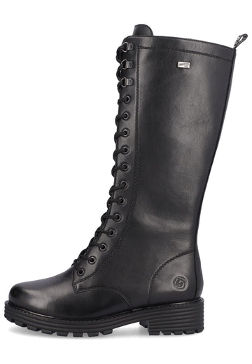 Remonte Stiefel Glattleder Schwarz Warmfutter - surf4shoes