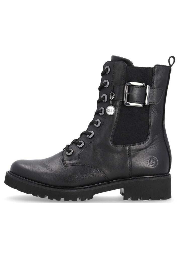 Remonte Stiefelette Glattleder Schwarz Warmfutter - surf4shoes